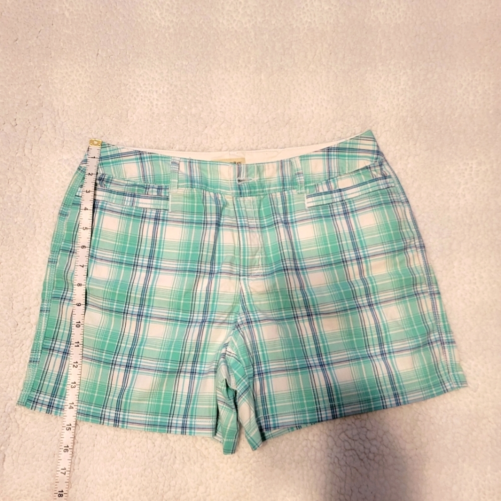 Saint John bay plaid teal shorts size 10